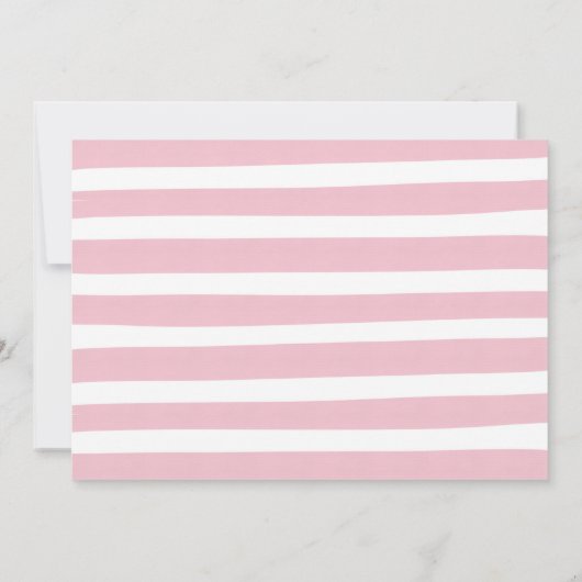 Laufwerk mit Babydusche Einladung Rosa Blütendusch (Rückseite)