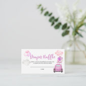 Laufwerk mit Babydusche: Windelwaschkarte Begleitkarte (Stehend Vorderseite)