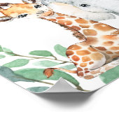 Laufwerk mit Babyduschzeichen, geschlechtsneutral, Poster (Ecke)