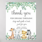 Laufwerk mit Babyduschzeichen, geschlechtsneutral, Poster (Vorne)