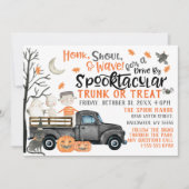 Laufwerk mit Halloween-Party- oder Leckerei-Parade Einladung (Vorderseite)