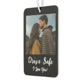 Laufwerk sicher, I Liebe Sie - Schwarzes benutzerd Autolufterfrischer (Links)