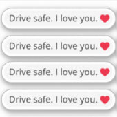 Laufwerk sicher I Liebe Sie Spiegelserver Familie Aufkleber (Vorderseite)