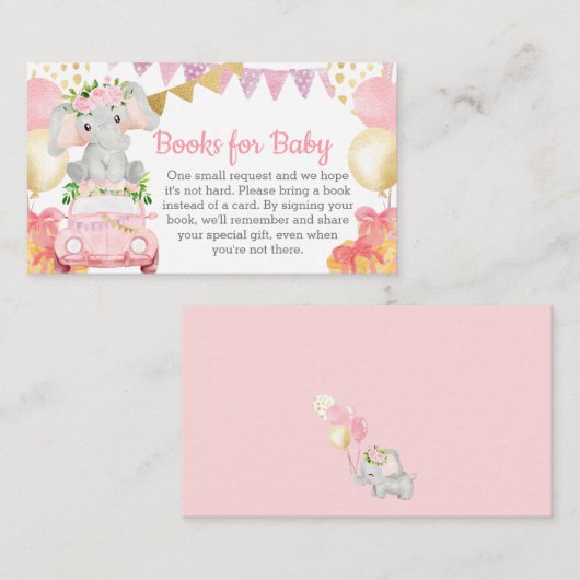 Laufwerk von Elephant Baby Showbüchern für Baby Begleitkarte (Vorne/Hinten)