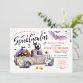 Laufwerk zu Halloween Geburtstagsbündel oder Lecke Einladung (Stehend Vorderseite)