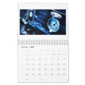 Laufwerksdauer: Vintager Dashboard-Uhrenkalender 2 Kalender (Jan 2027)