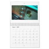 Laufwerksdauer: Vintager Dashboard-Uhrenkalender 2 Kalender (Mär 2027)