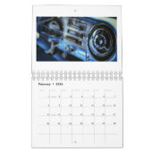 Laufwerksdauer: Vintager Dashboard-Uhrenkalender 2 Kalender (Feb 2026)