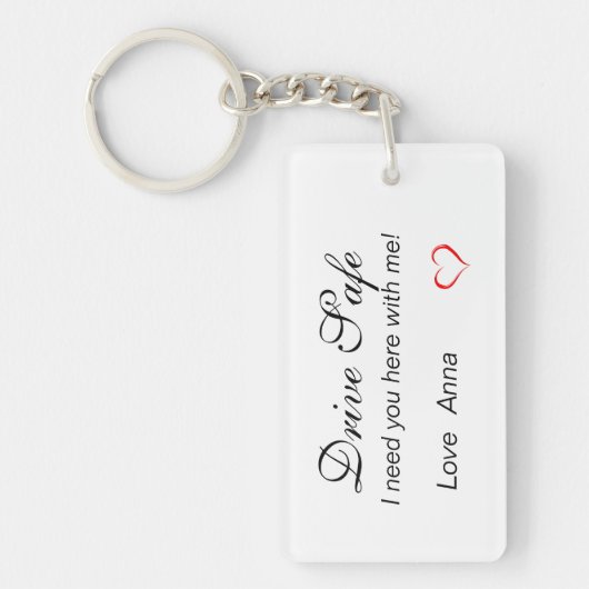 Laufwerksicherer Personalisiert Schlüsselanhänger (Vorderseite)