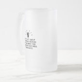 Laufzeit Mattglas Bierglas (Vorderseite Links)