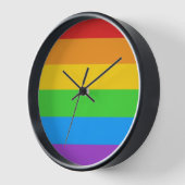 Laufzeit: Regenbogenflagge Uhr (Winkel)