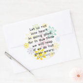 Laufzeitaufkleber Runder Aufkleber (Umschlag)