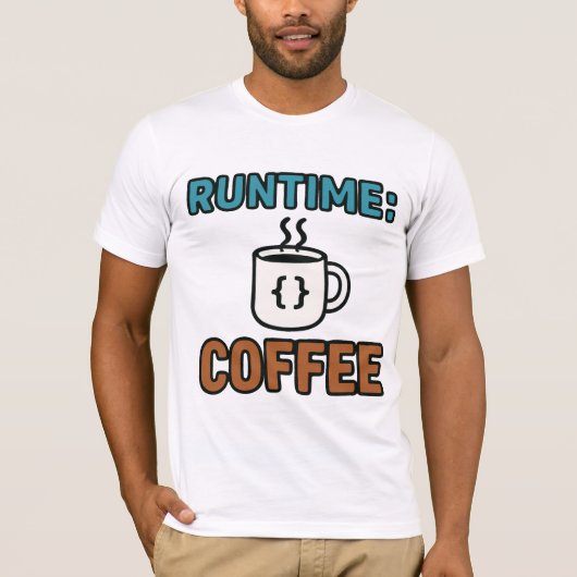 Laufzeitkaffee T-Shirt (Vorderseite)