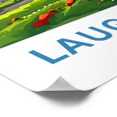 Laugavegur Island Travel Print Poster (Ecke)