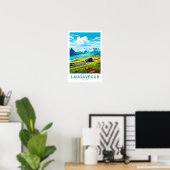 Laugavegur Island Travel Print Poster (Heimbüro)