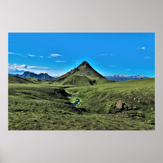 Laugavegur Landscape Poster (Vorne)