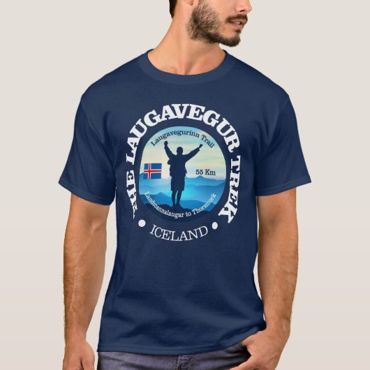 Laugavegur Trek (Wandern) T-Shirt (Vorderseite)