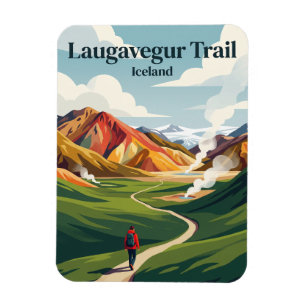 Laugavegur-Wanderweg Island Magnet