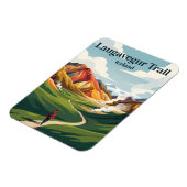 Laugavegur-Wanderweg Island Magnet (Linke Seite)