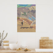 Laugavegur-Wanderweg Island Reiseplakat Poster (Küche)