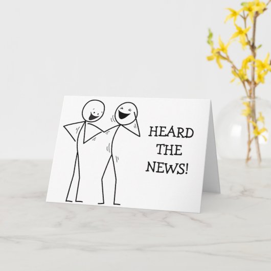 "LAUGH BEI DER ANHÖRUNG DER NACHRICHTEN, DIE SIE S KARTE (Gelbe Blume)