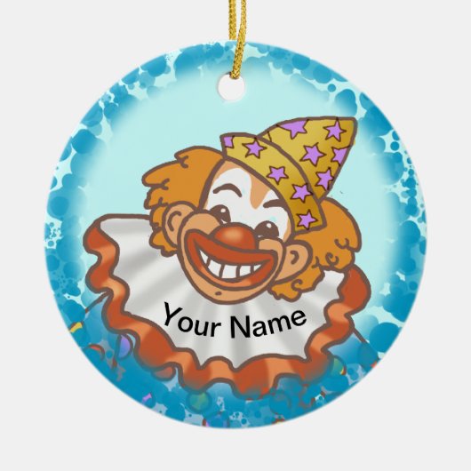 Laugh Clown Face Keramik Ornament (Vorne)