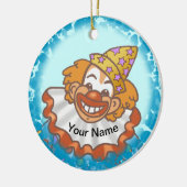 Laugh Clown Face Keramik Ornament (Links)