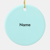 Laugh Clown Face Keramik Ornament (Hinten)