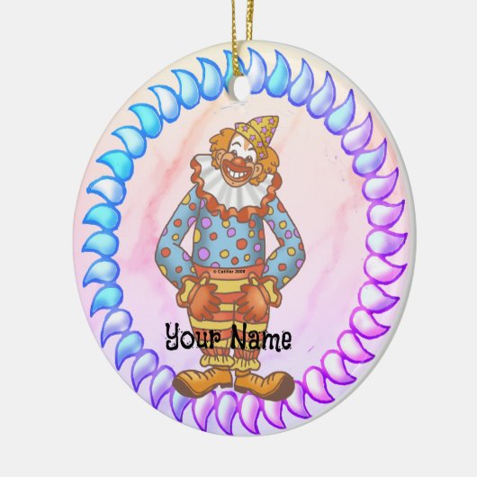 Laugh Clown Keramik Ornament (Links)