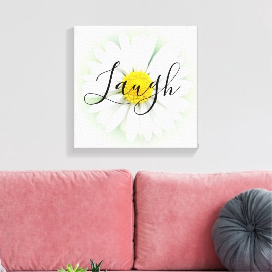 Laugh Daisy Leinwanddruck (Insitu (Wohnzimmer))