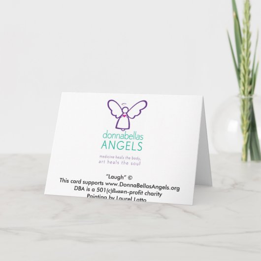 Laugh Greeting Card Karte (Rückseite)