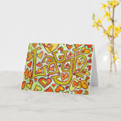 Laugh Greeting Card Karte (Gelbe Blume)