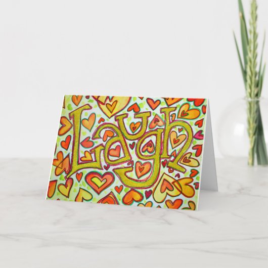 Laugh Greeting Card Karte (Vorderseite)