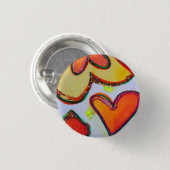 Laugh Hearden Garden Art Buttons oder Lapel Pins (Vorne & Hinten)