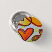 Laugh Hearden Garden Art Buttons oder Lapel Pins (Vorne & Hinten)