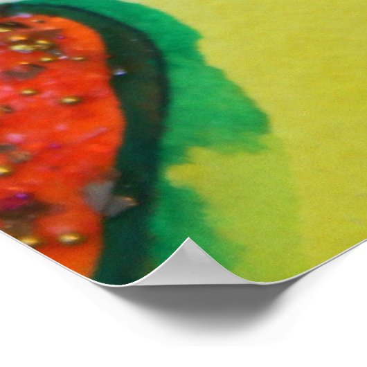 Laugh Hearts Art Poster Print (Ecke)