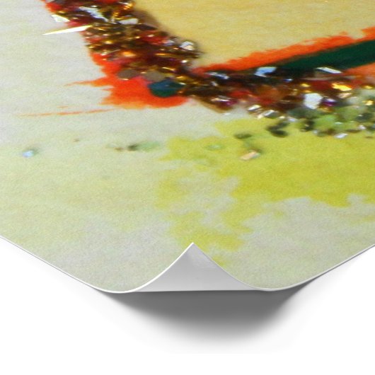 Laugh Hearts Art Poster Print (Ecke)