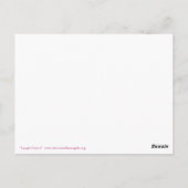 Laugh Hearts Flying Postcard Postkarte (Rückseite)