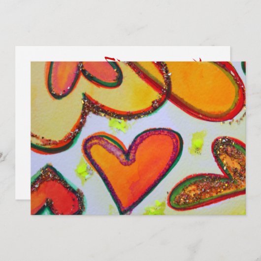 Laugh Hearts Garden Custom Einladungen oder Einlad (Vorne/Hinten)