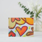 Laugh Hearts Garden Postcard Postkarte (Stehend Vorderseite)