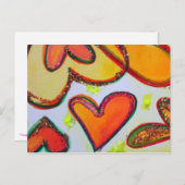 Laugh Hearts Garden Postcard Postkarte (Vorne/Hinten)