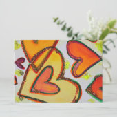 Laugh Hearts überqueren individuelle Einladung ode (Stehend Vorderseite)