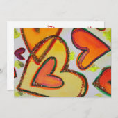 Laugh Hearts überqueren individuelle Einladung ode (Vorne/Hinten)