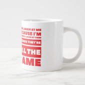 Laugh Jumbo Tasse (Rechts)