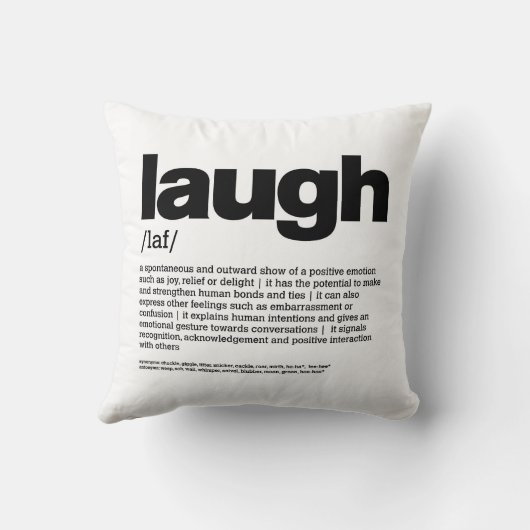 Laugh Kissen (Rückseite)
