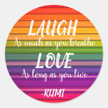 Laugh & Liebe Rumi Rainbow
