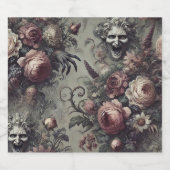 Laugh Lines - Gothic Floral Bierflaschenetikett (Einzelnes Label)