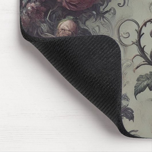 Laugh Lines - Gothic Floral Mousepad (Ecke)