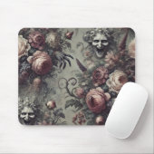 Laugh Lines - Gothic Floral Mousepad (Mit Mouse)