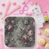 Laugh Lines - Gothic Floral Pappteller (Party)